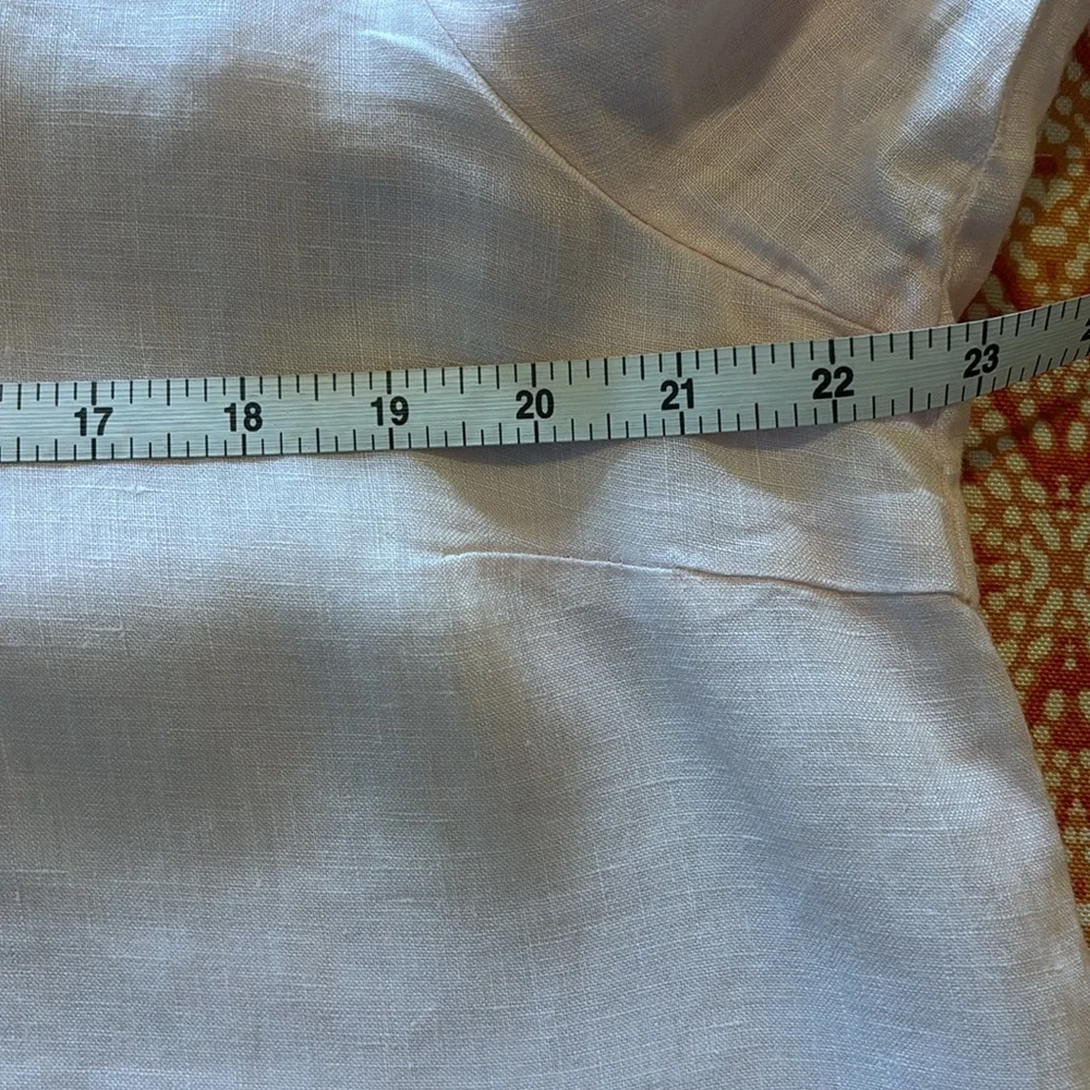 La Fixsun pale pink linen tunic EUC - Picture 6 of 10